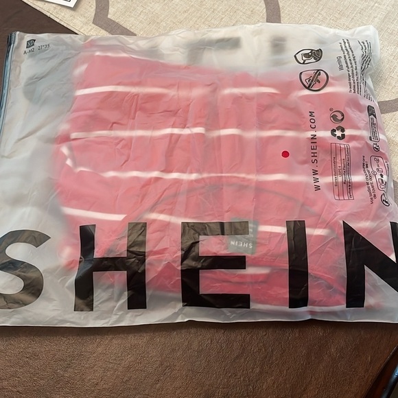 Red/White MIDI T-Shirt Dress Slits Stretch Size M work, travel - Picture 7 of 9